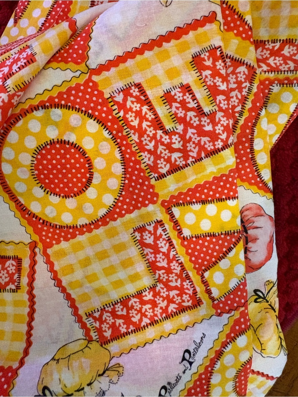 Vintage Petticoats & Pantaloons Rag Doll LOVE Cotton Fabric 2 Yards 44” Wide - Picture 5 of 9